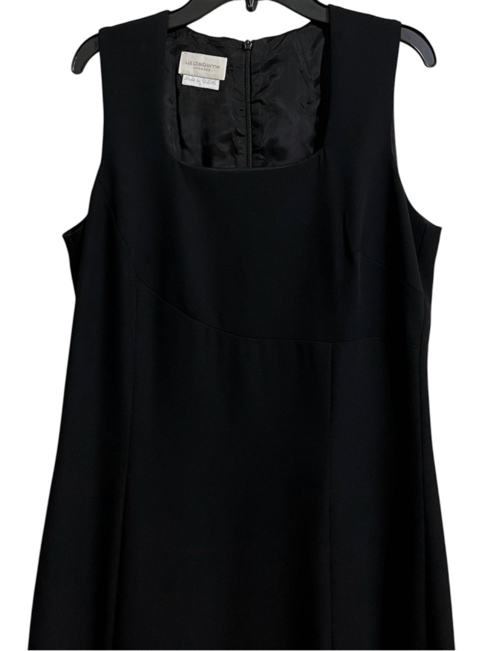 Liz Claiborne Women’s Black A-Line Sleeveless Dress Size 6 Lined - Picture 2 of 8